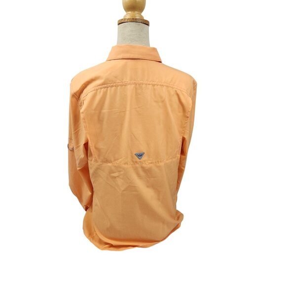 Columbia Performance Fishing Gear Lo Drag Long Sleeve Shirt Bright Nectar Women - Picture 5 of 10